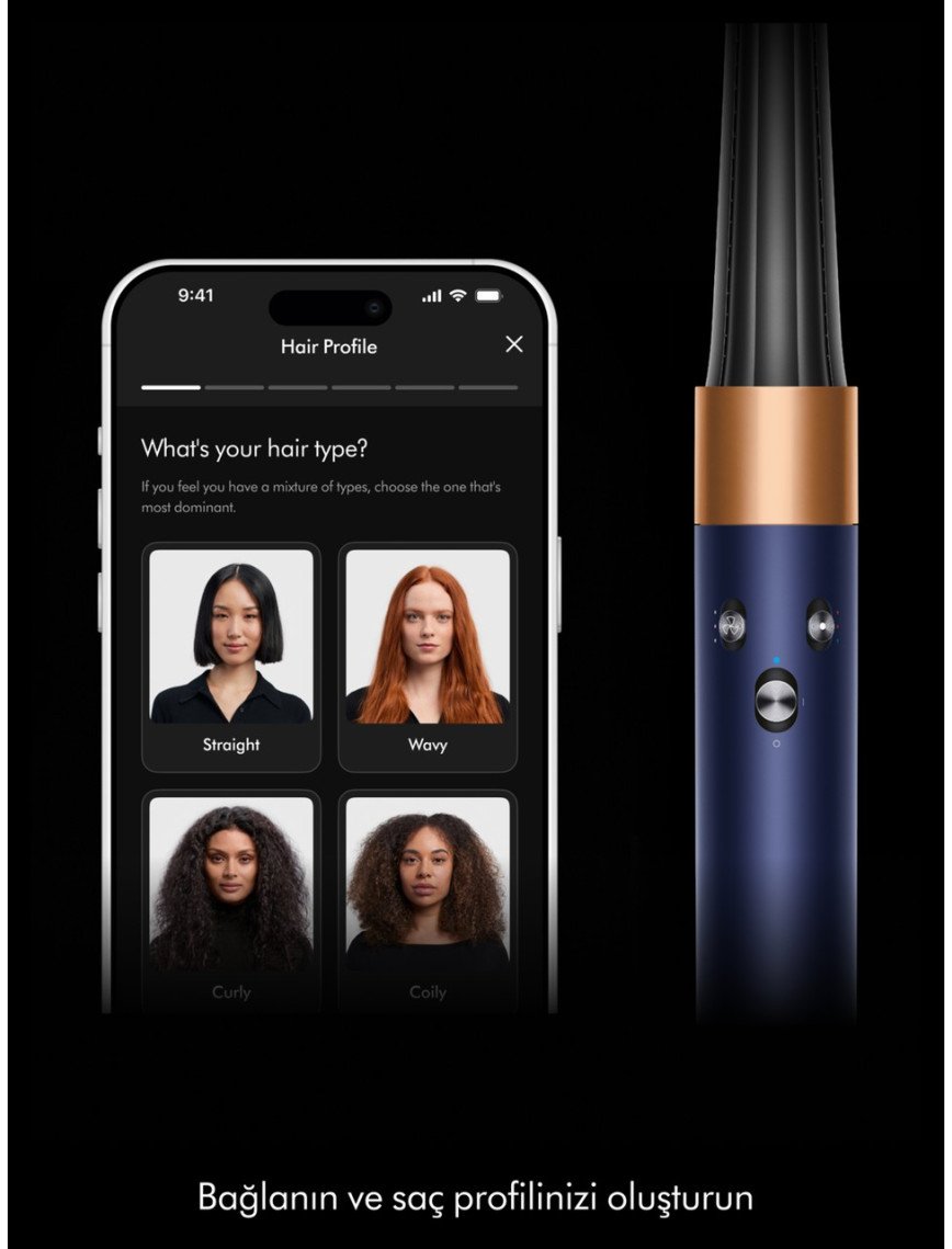 Dyson Airwrap I.d.™ Saç Şekillendirme ve Kurutma Seti (Prusya Mavisi/parlak Bakır)